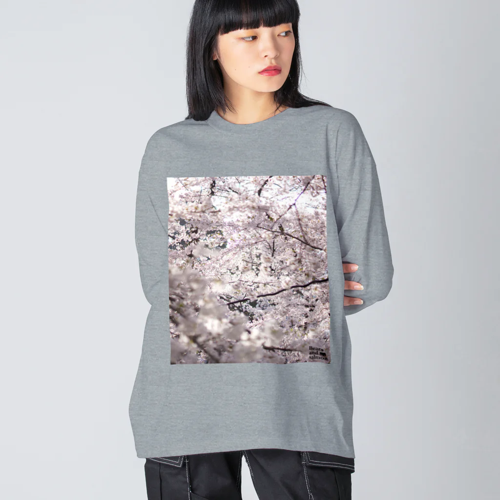 ベアーズ&サーモンの読みもの『桜』 ビッグシルエットロングスリーブTシャツ