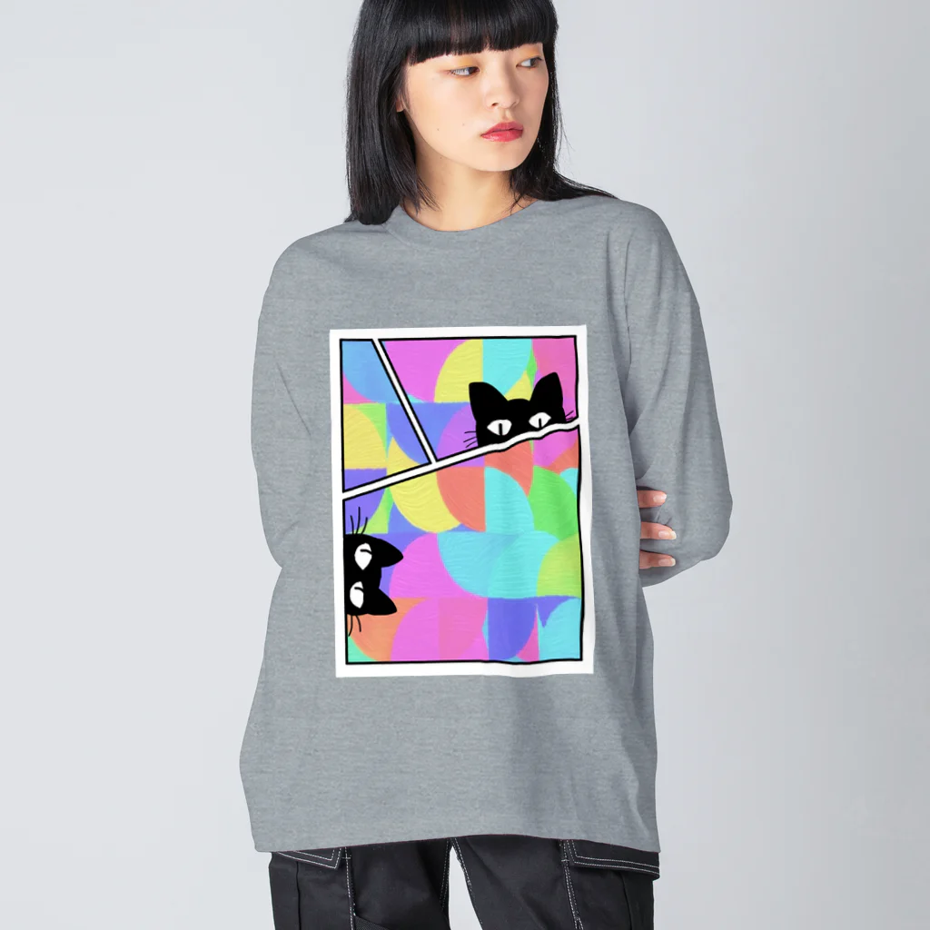 LalaHangeulのにゃんですか？ Big Long Sleeve T-Shirt