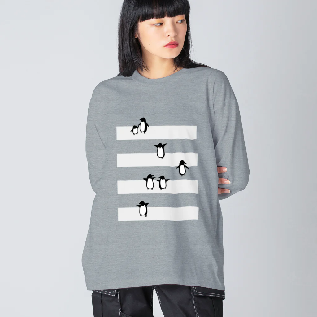 Ｄ・にゃん洋品店のペンギンクロッシング Big Long Sleeve T-Shirt