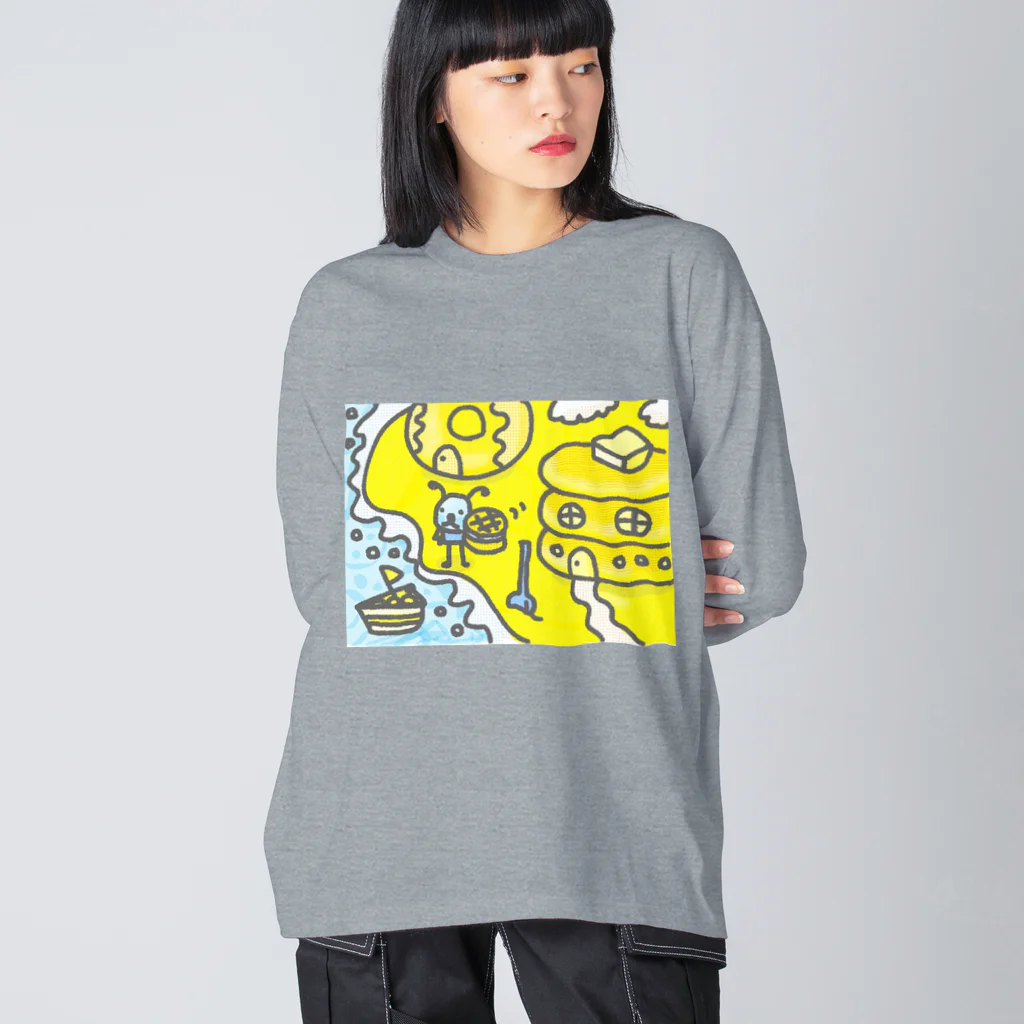 惑星プルルのホットオケーキ海岸管理人　アーリン大佐 Big Long Sleeve T-Shirt