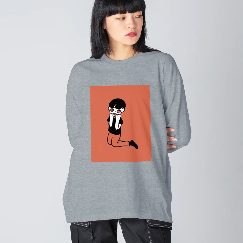 ぴゅるりんこよしだ。のPANIC ビッグシルエットロングスリーブTシャツ