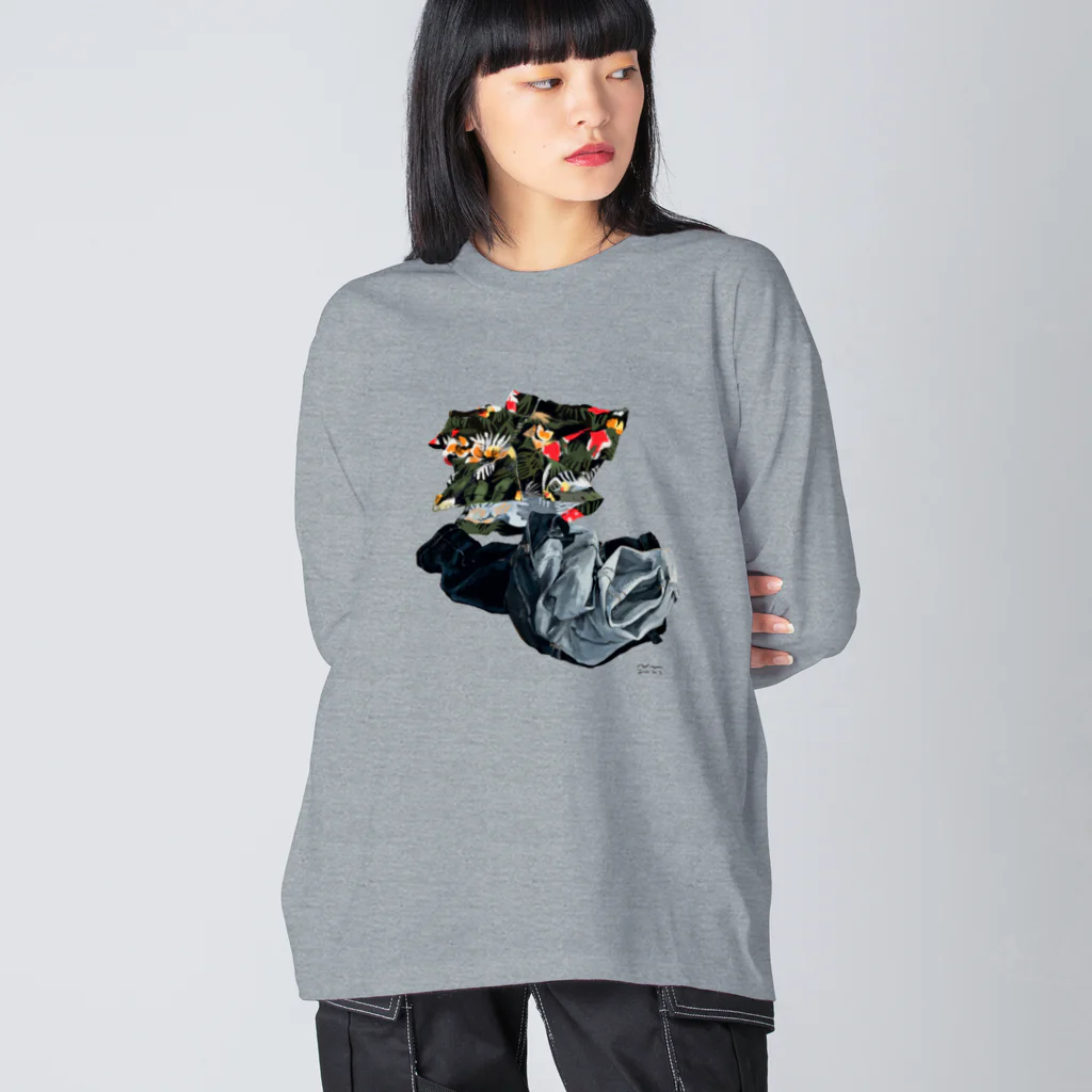 にくまん子の殻 Big Long Sleeve T-Shirt