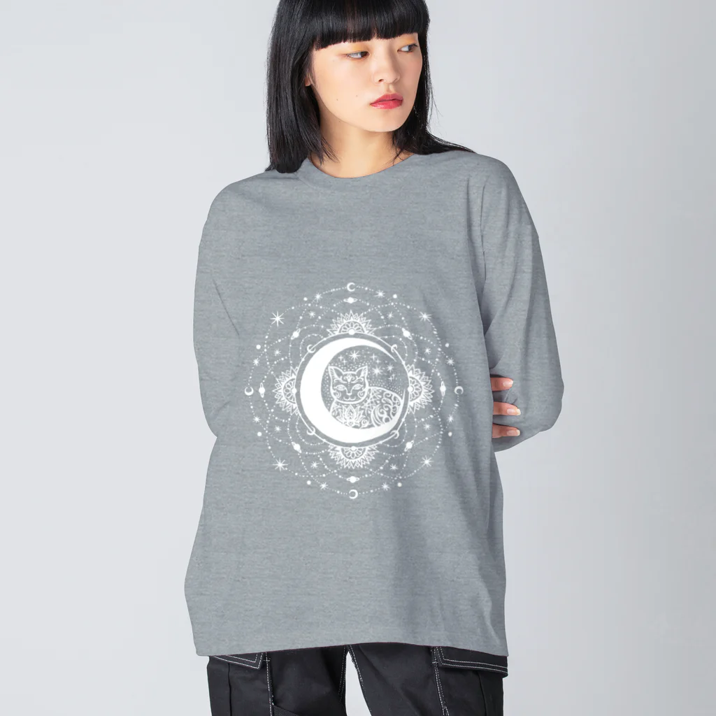 魔法のアイテム屋　SUZURI店のInner Space ビッグシルエットロングスリーブTシャツ