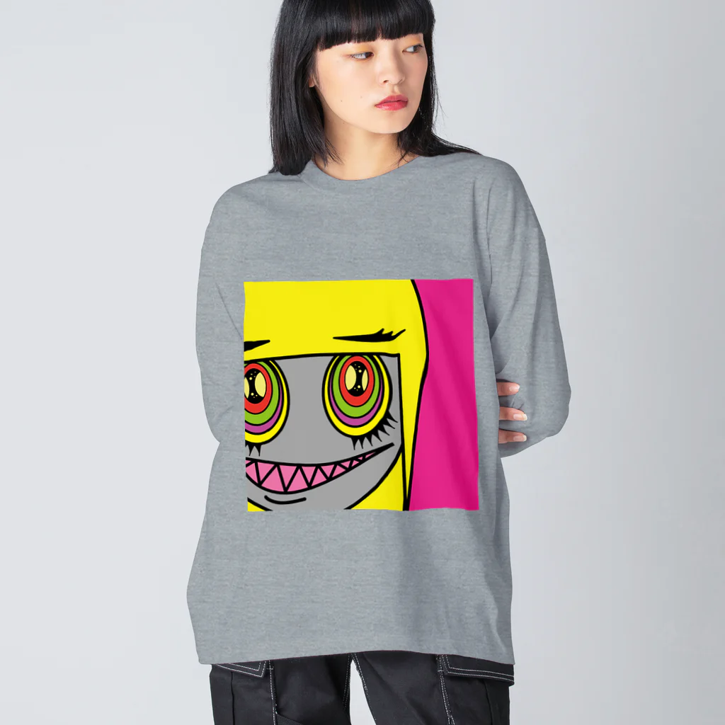 たすけんのイラストグッズのイラスト｜グールーのスー子さん ビッグシルエットロングスリーブTシャツ