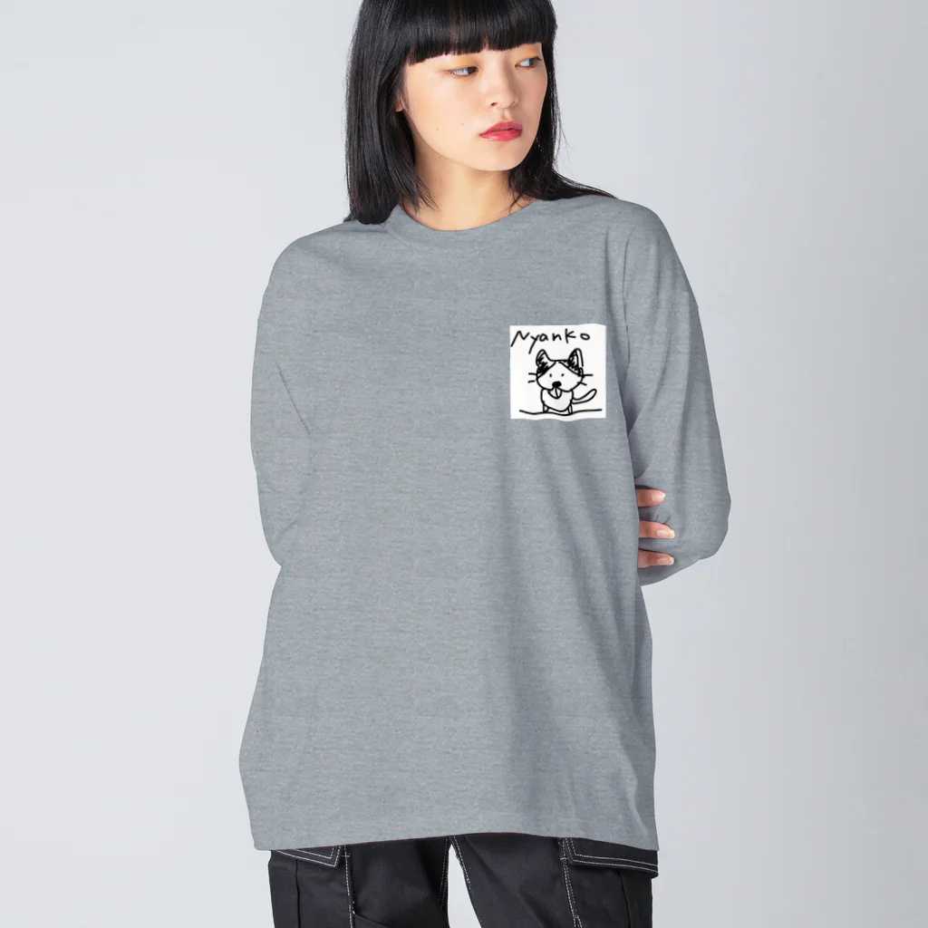 ペコりんショップのにゃんこ Big Long Sleeve T-Shirt