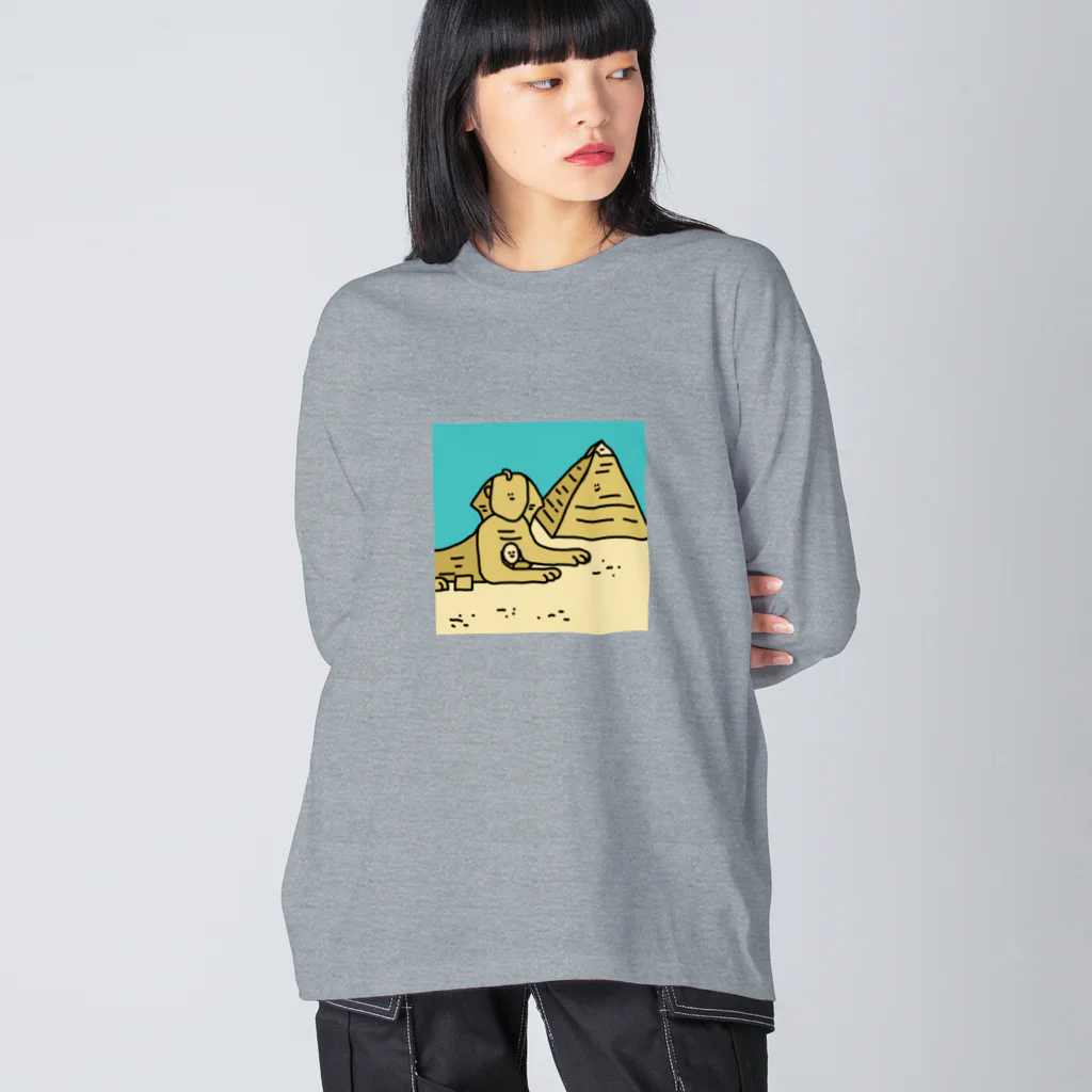 なのはなのよってるショップのよってるエジプト ビッグシルエットロングスリーブTシャツ