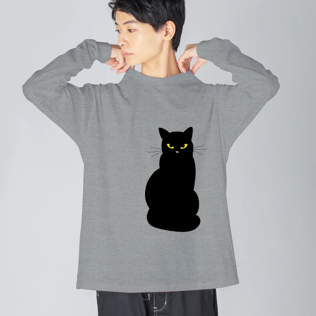 ユメデマデの黒猫 ビッグシルエットロングスリーブTシャツ