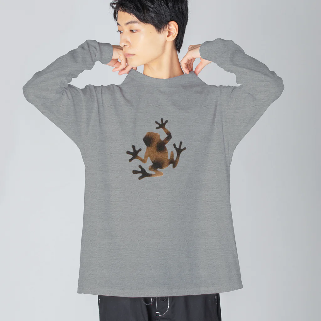 ツバメ堂の茶色いカエル Big Long Sleeve T-Shirt