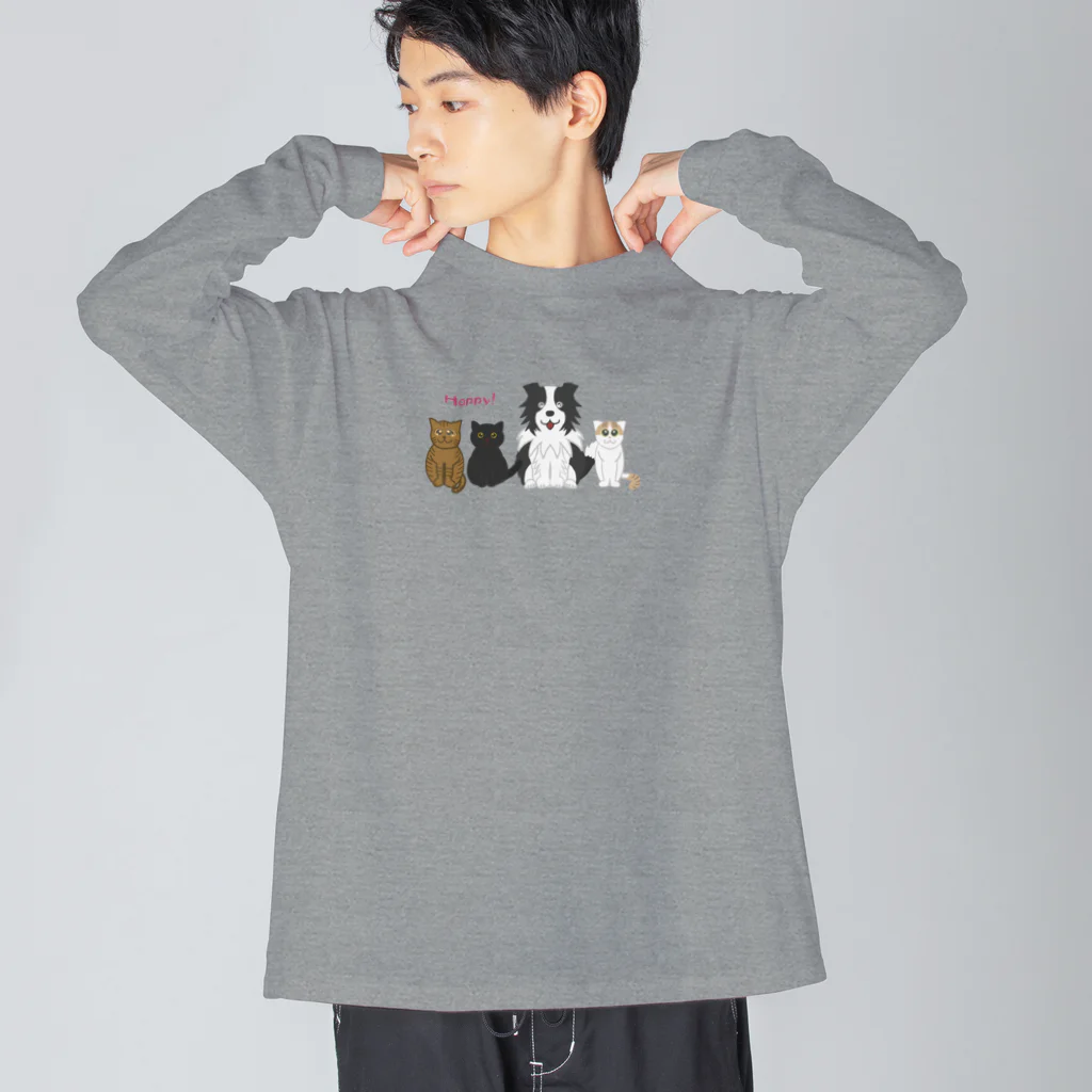 ボダコのレオの今日もHappy Big Long Sleeve T-Shirt