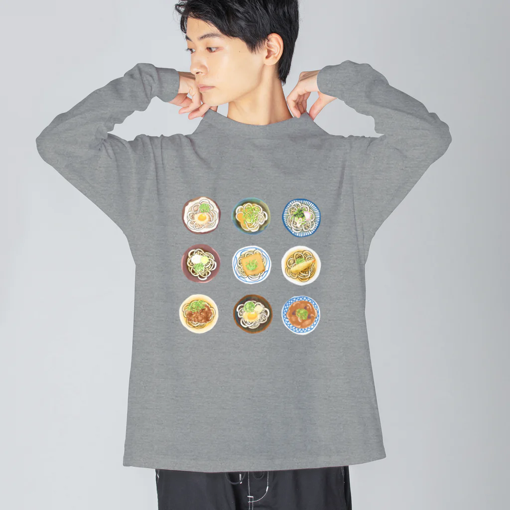 Jarieのうどん9種 Big Long Sleeve T-Shirt