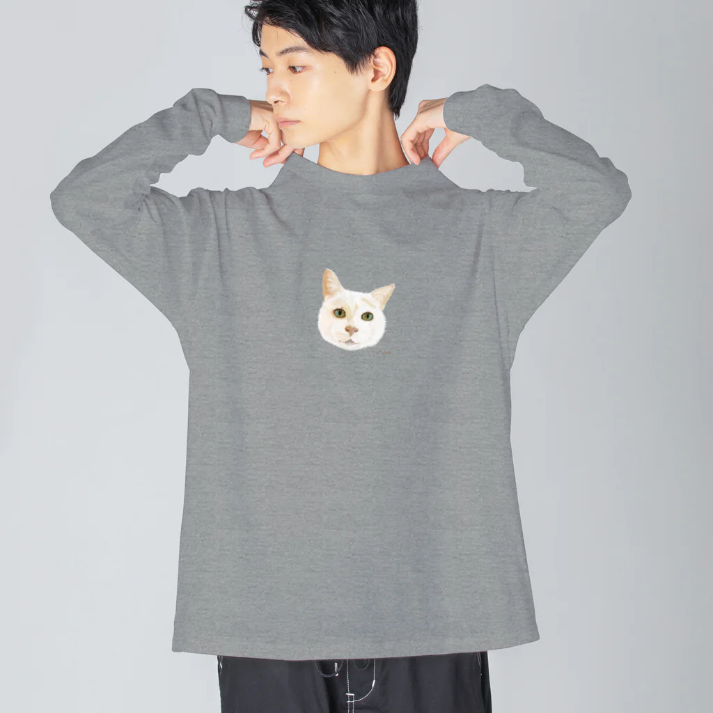 nuuko_artのねこのサニーさん ビッグシルエットロングスリーブTシャツ