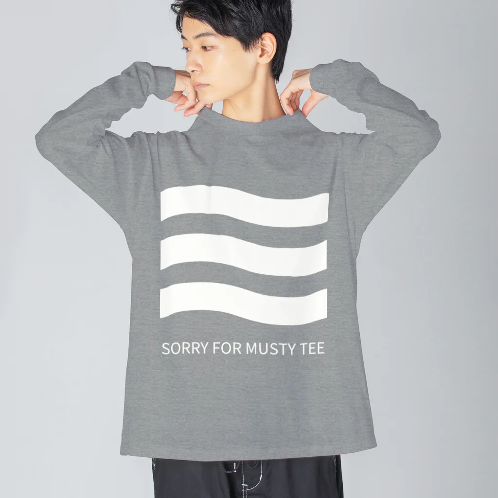 THIS IS NOT DESIGNの生乾き、すみません。SORRY FOR MUSTY TEE ビッグシルエットロングスリーブTシャツ