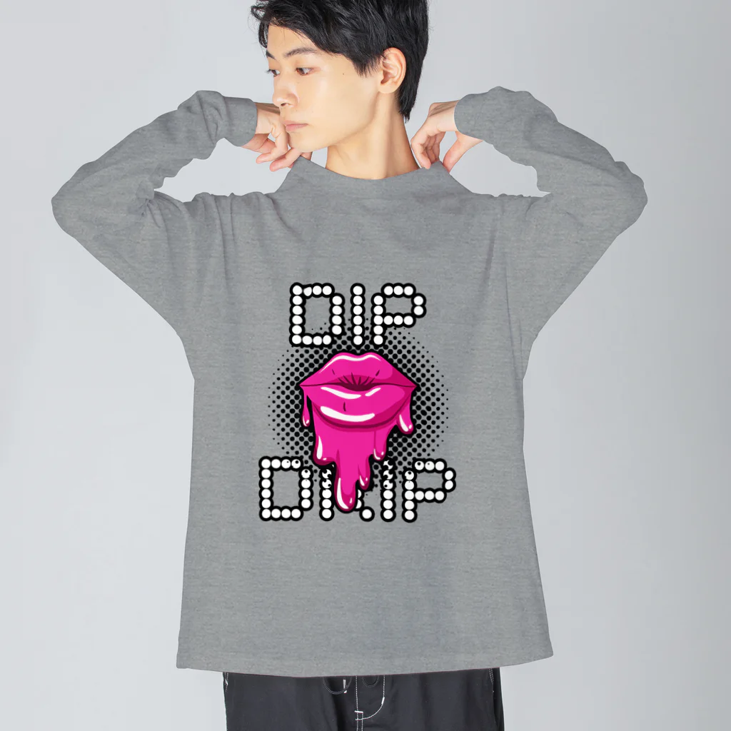 DIP DRIPのDIP DRIP "Melty Lip" Series Big Long Sleeve T-Shirt