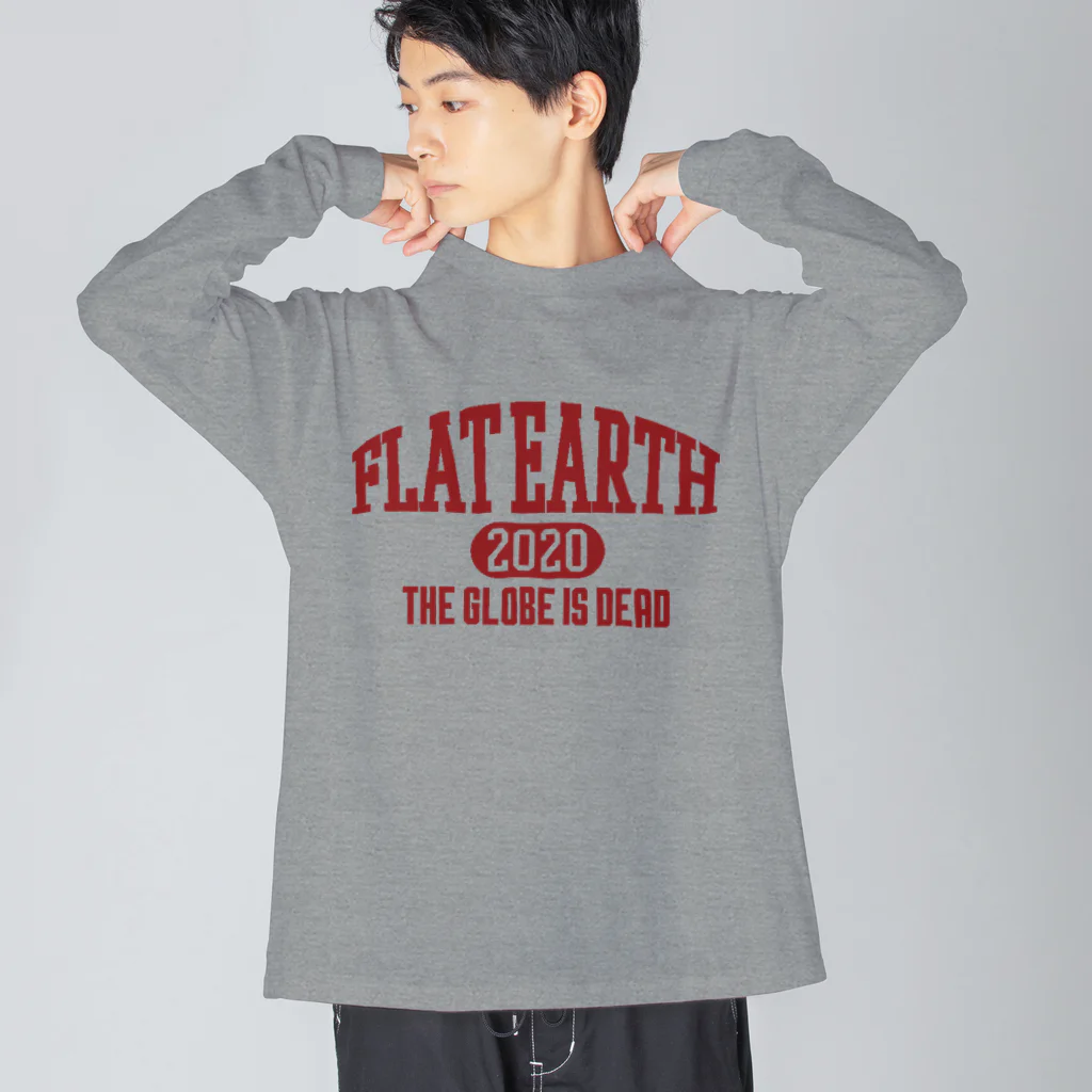 Mappila SHOPのカレッジ風［ネバダカラー］　フラットアース　FLATEARTH Big Long Sleeve T-Shirt