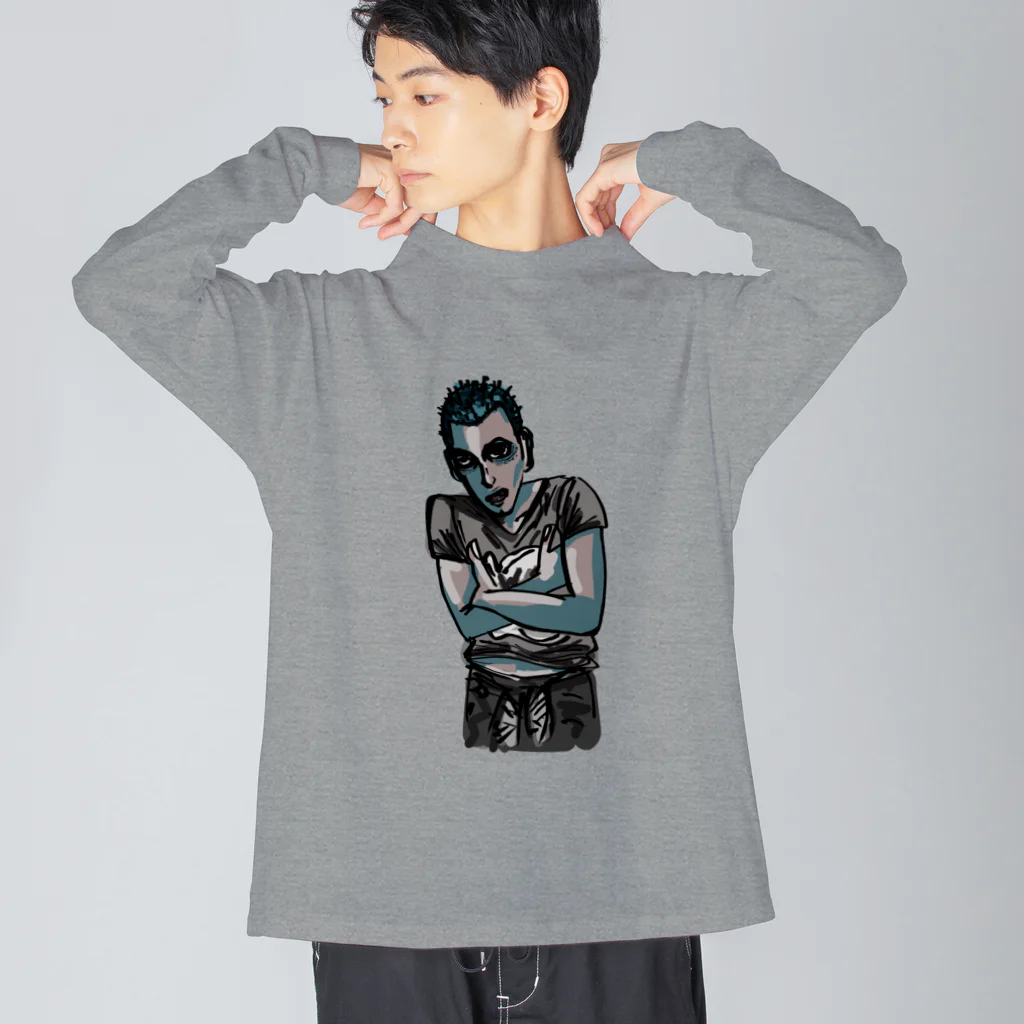 JINPIN (仁品)のなんちゃらスポッテング Big Long Sleeve T-Shirt