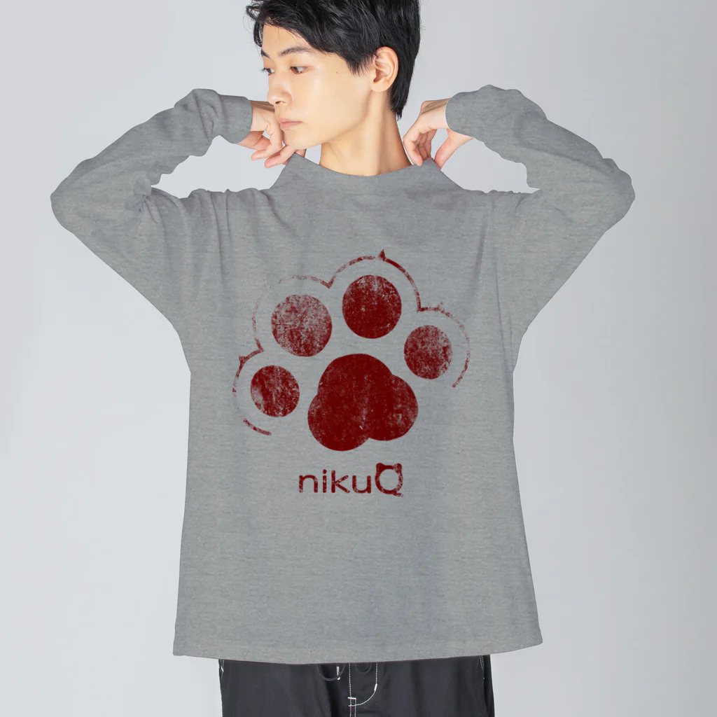 WebArtsの肉球をモチーフにしたオリジナルブランド「nikuQ」（猫タイプ）です Big Long Sleeve T-Shirt