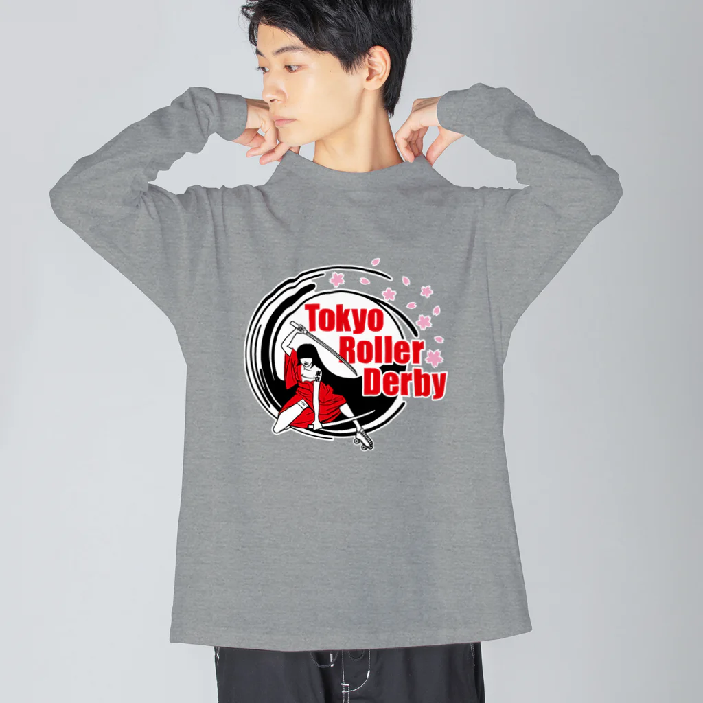 東京ローラーダービーのTRDロゴ Big Long Sleeve T-Shirt