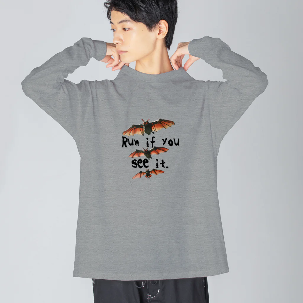 摩訶不思議屋のモスマンⅱ Big Long Sleeve T-Shirt