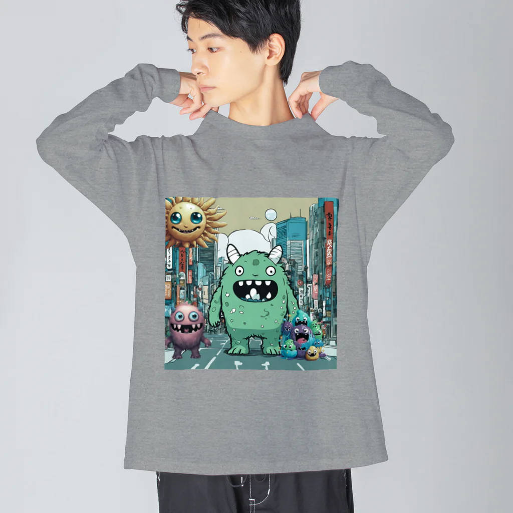 ナイトツリーショップのモンスターの行進 Big Long Sleeve T-Shirt