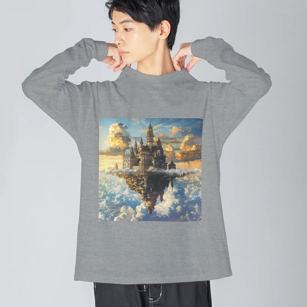 MistyStarkの天空の城 ビッグシルエットロングスリーブTシャツ