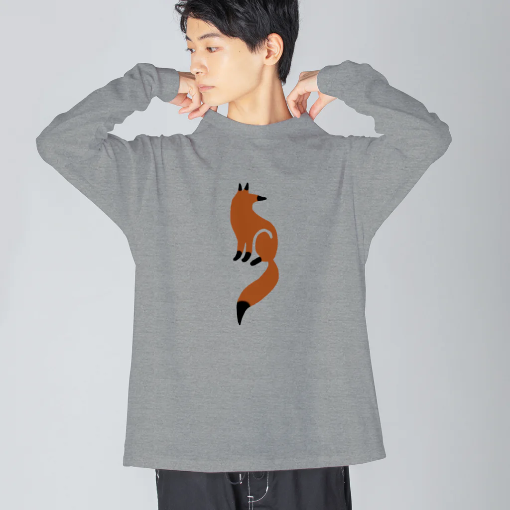 ツバメ堂のしっぽのおおきなキツネ Big Long Sleeve T-Shirt