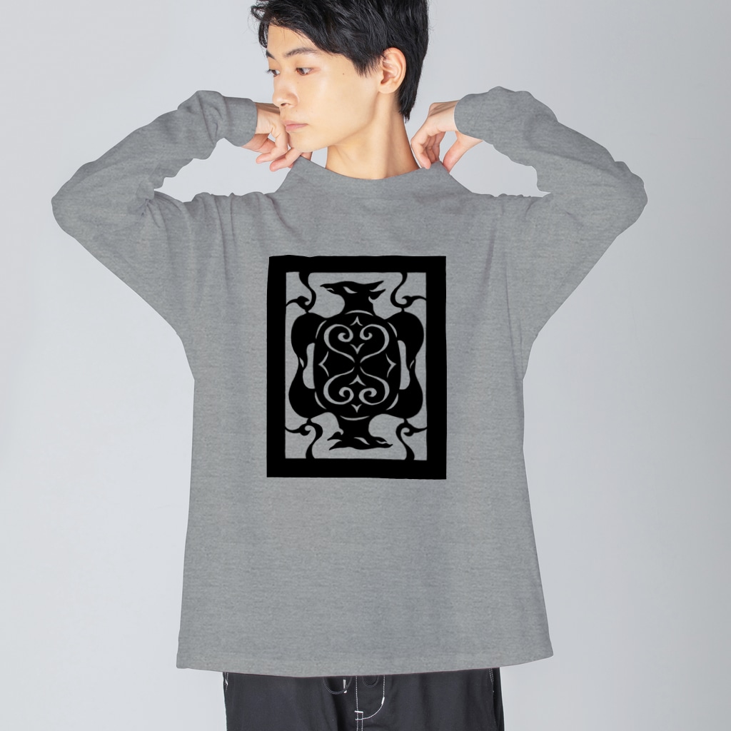 ツバメ堂の海亀神 Big Long Sleeve T-Shirt