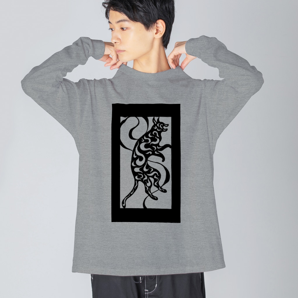 ツバメ堂のうずまき猫 Big Long Sleeve T-Shirt