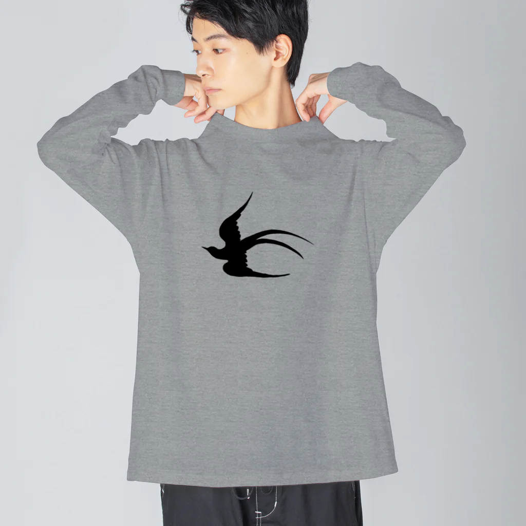 ツバメ堂のツバメの飛翔 Big Long Sleeve T-Shirt