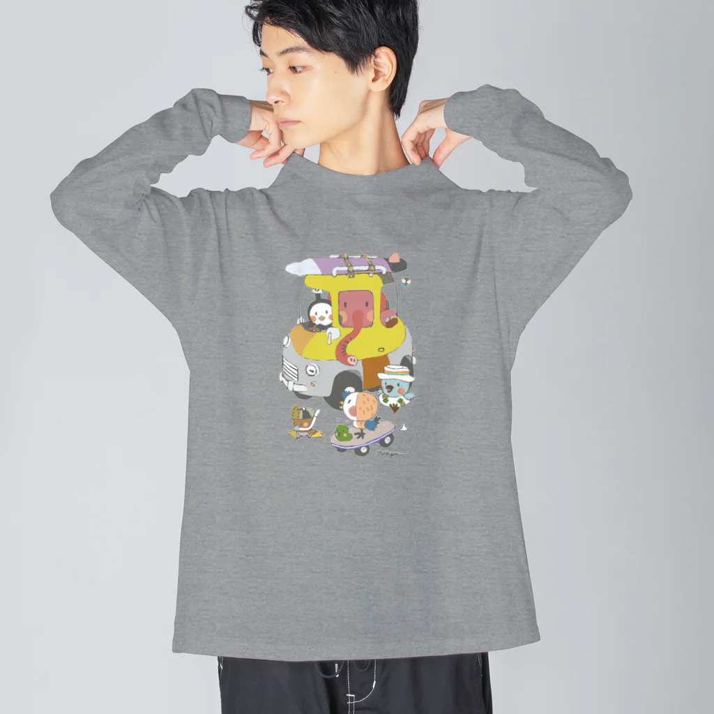 mugsの海へ行こう！ Big Long Sleeve T-Shirt