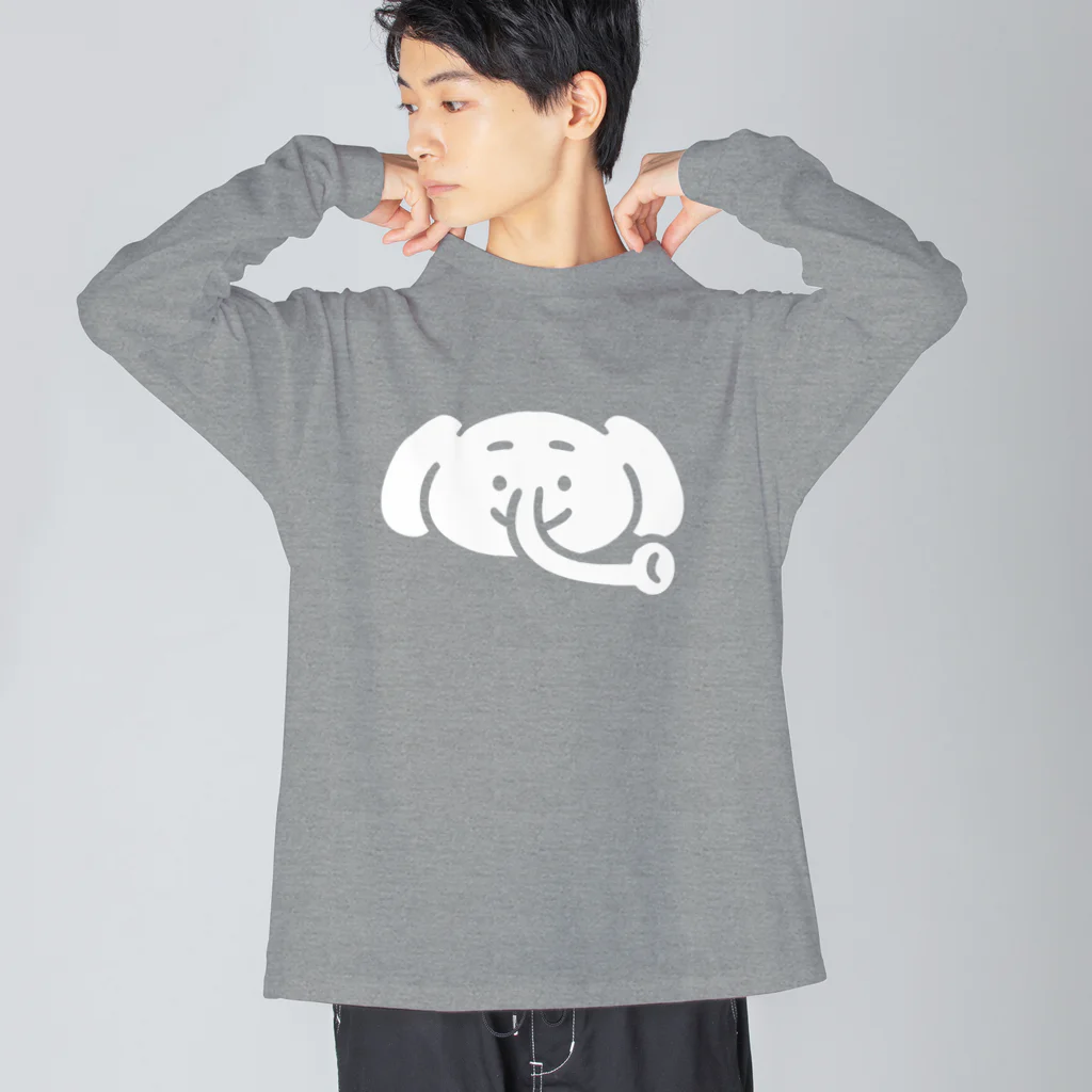 M-kuwaharaのElephant Big Long Sleeve T-Shirt