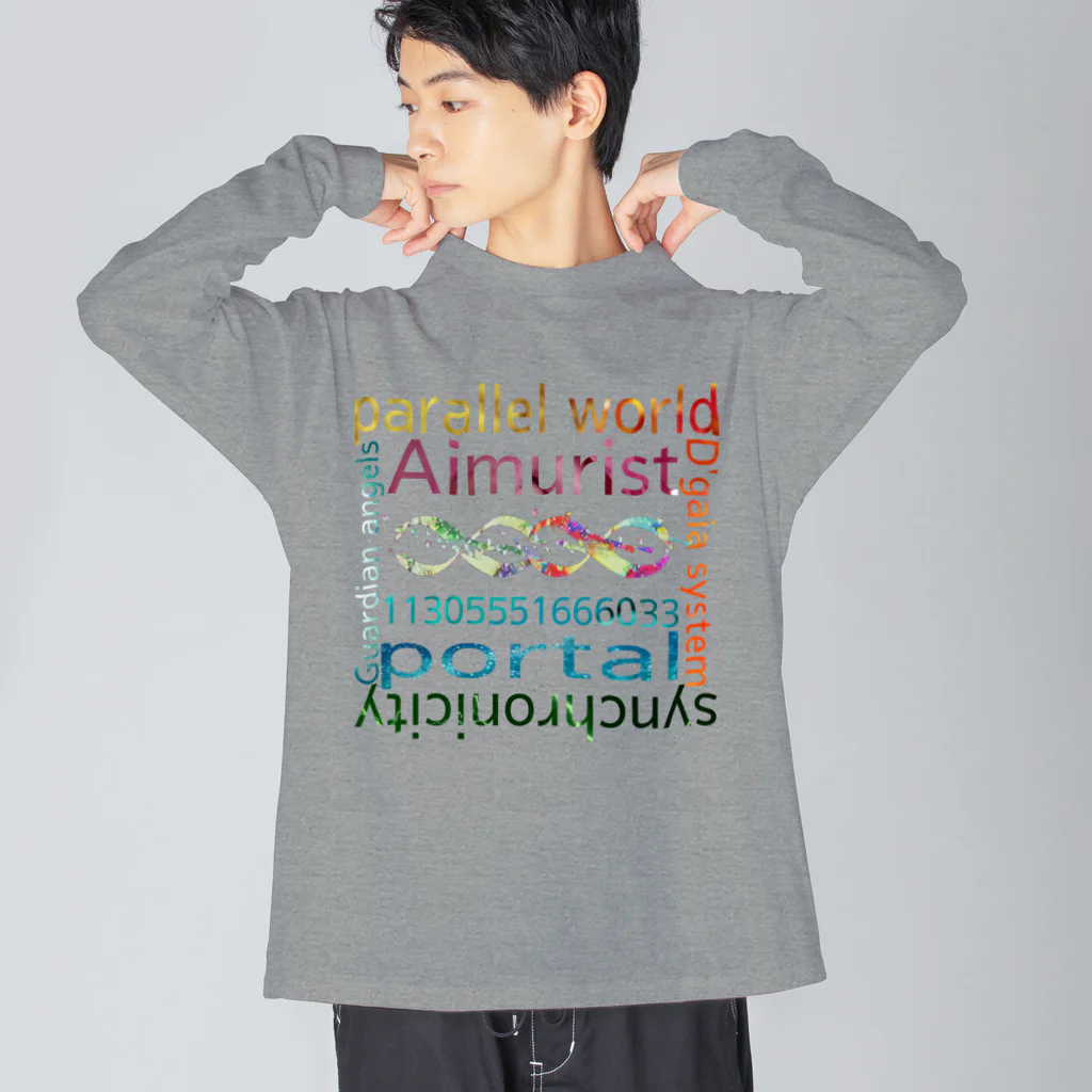 Aimurist のWメビウスの輪　カラフル ビッグシルエットロングスリーブTシャツ