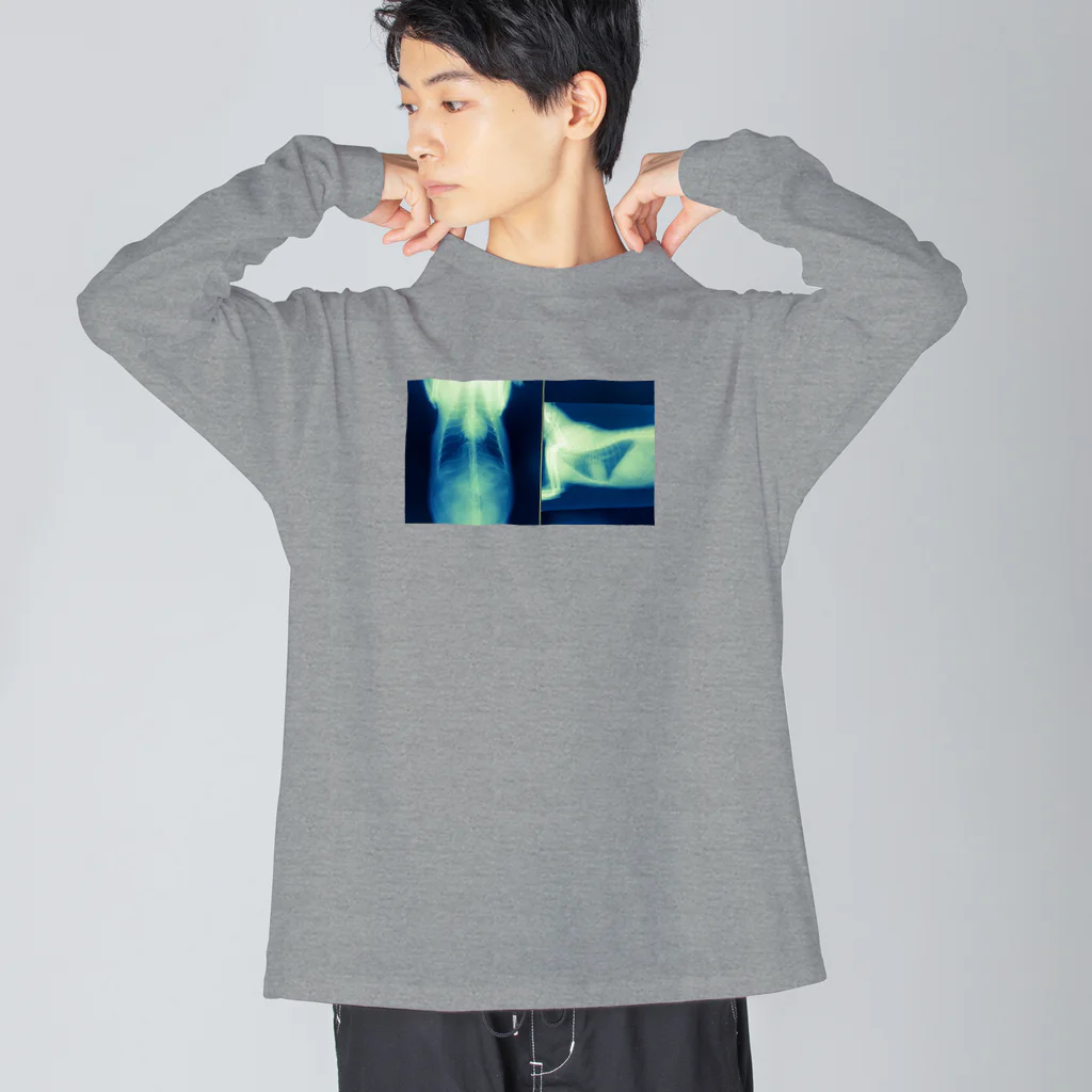 おみせやさんのねこのレントゲン Big Long Sleeve T-Shirt