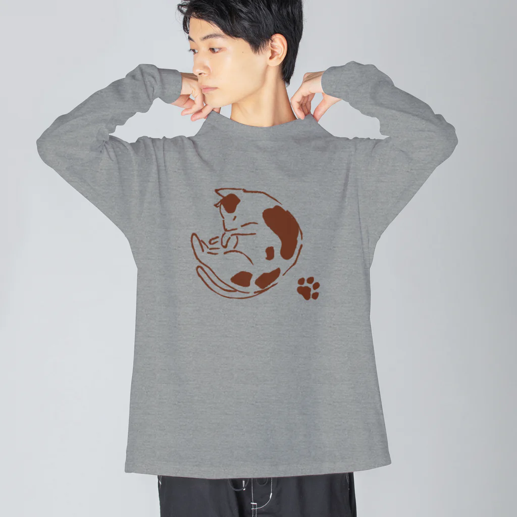 mymyのまるねこ肉球つき Big Long Sleeve T-Shirt