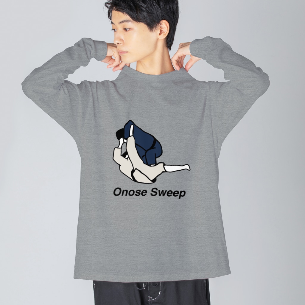 柔術イラストレーションのオノセスイープ Big Long Sleeve T-Shirt