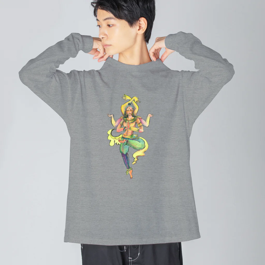 しろうめ庵ノSUZURIさんの阿修羅さん（素手） Big Long Sleeve T-Shirt