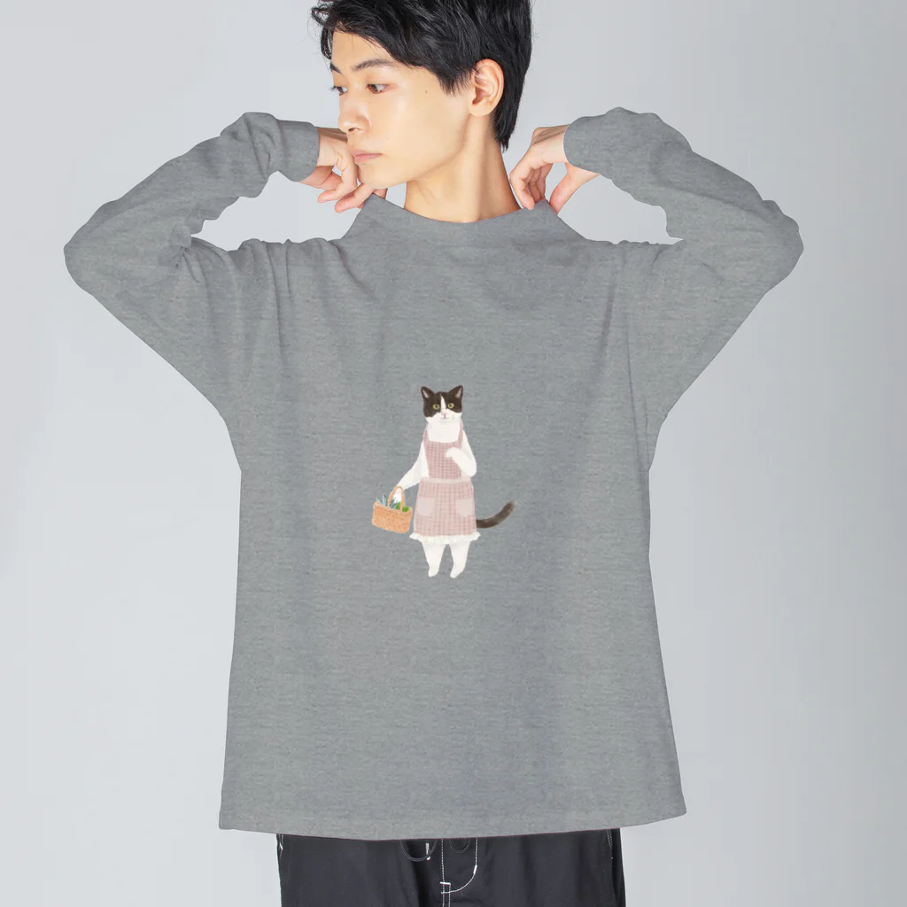 森のあらかるとの主婦ねこさん Big Long Sleeve T-Shirt