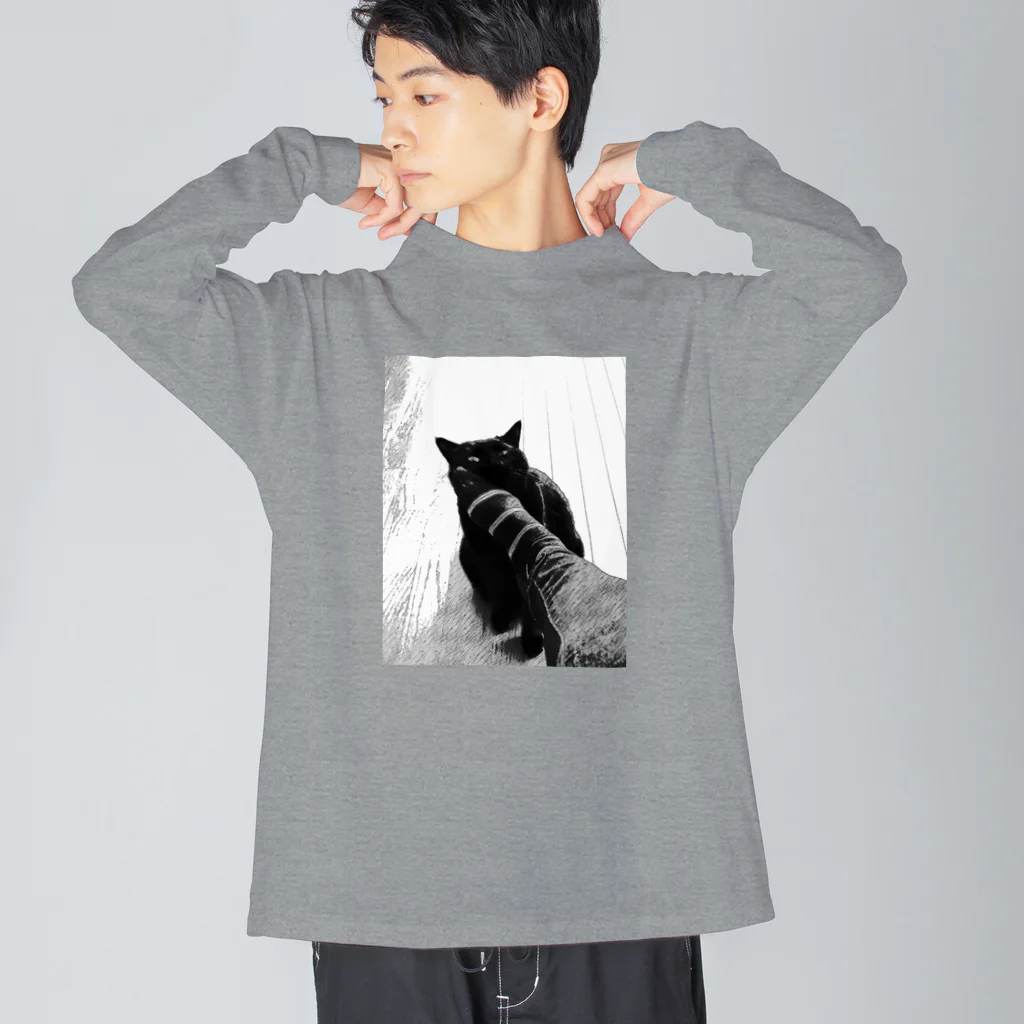 ChatNoir2012のスリヨルクロネコ(ФωФ) ビッグシルエットロングスリーブTシャツ