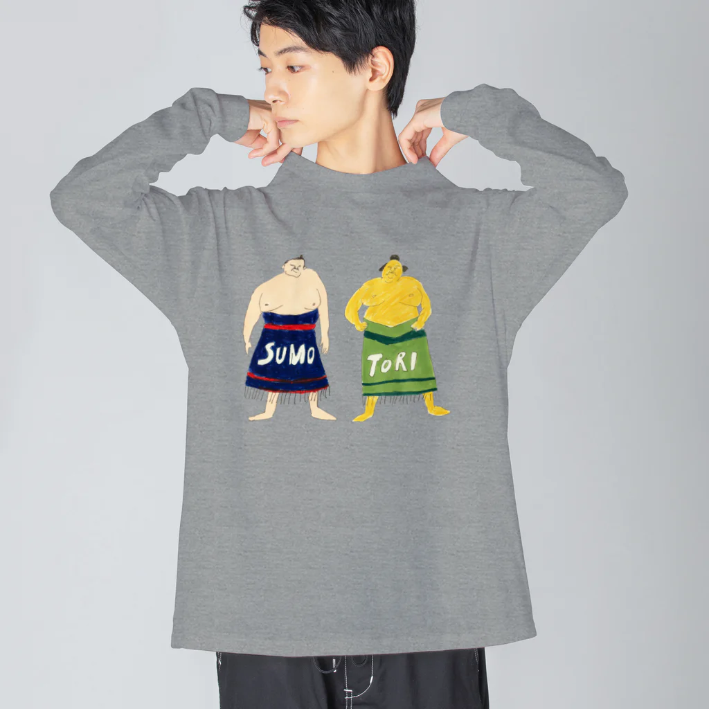 aeiuoのSUMO-TORI Big Long Sleeve T-Shirt