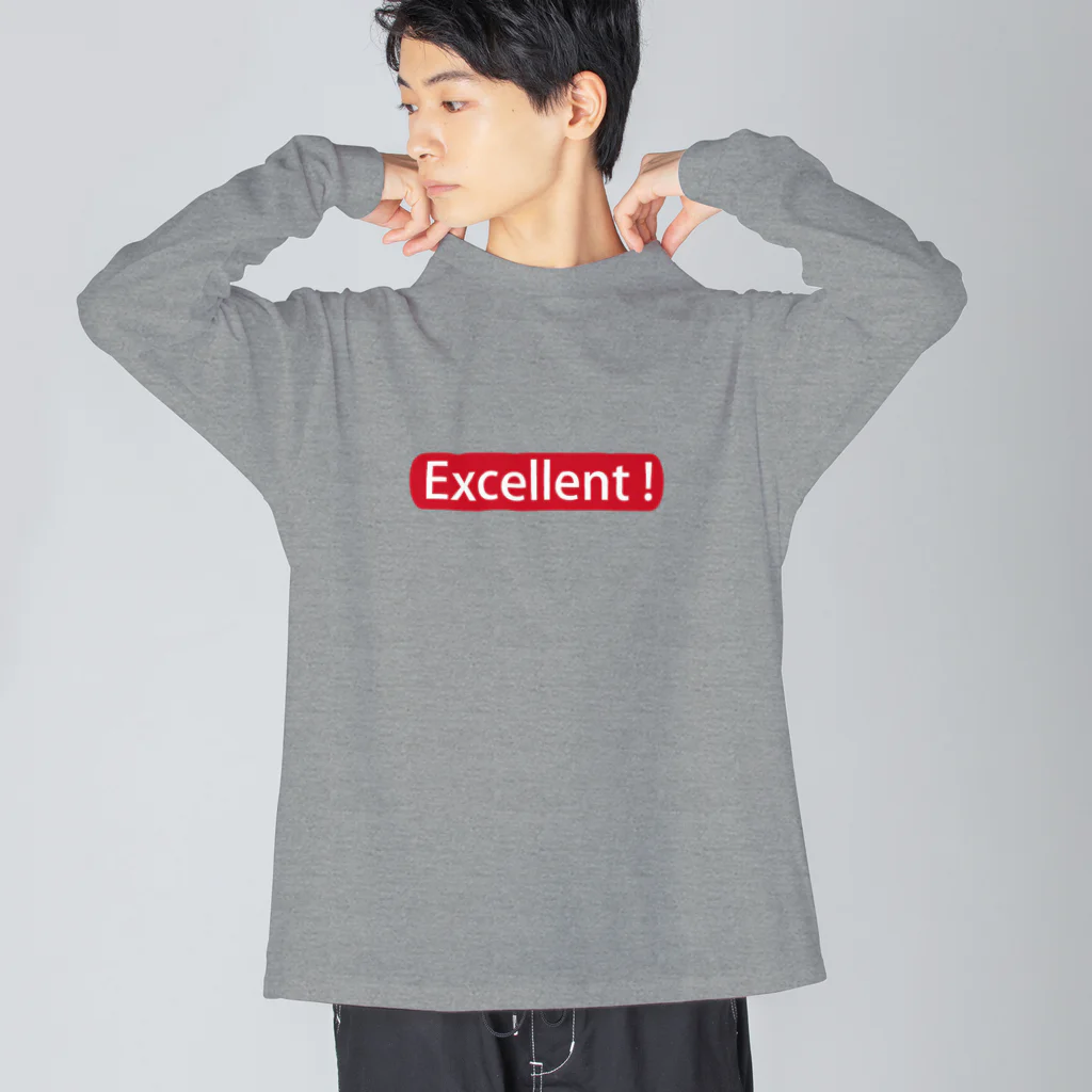 TGCのExcellent! RED ビッグシルエットロングスリーブTシャツ