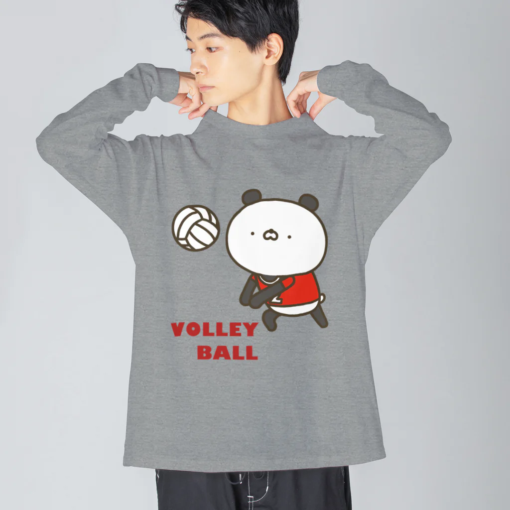 ユウィズのバレーボールパンダ Big Long Sleeve T-Shirt