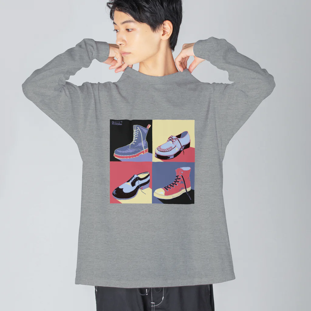 "Witches" IllustrationsのSHOES ビッグシルエットロングスリーブTシャツ