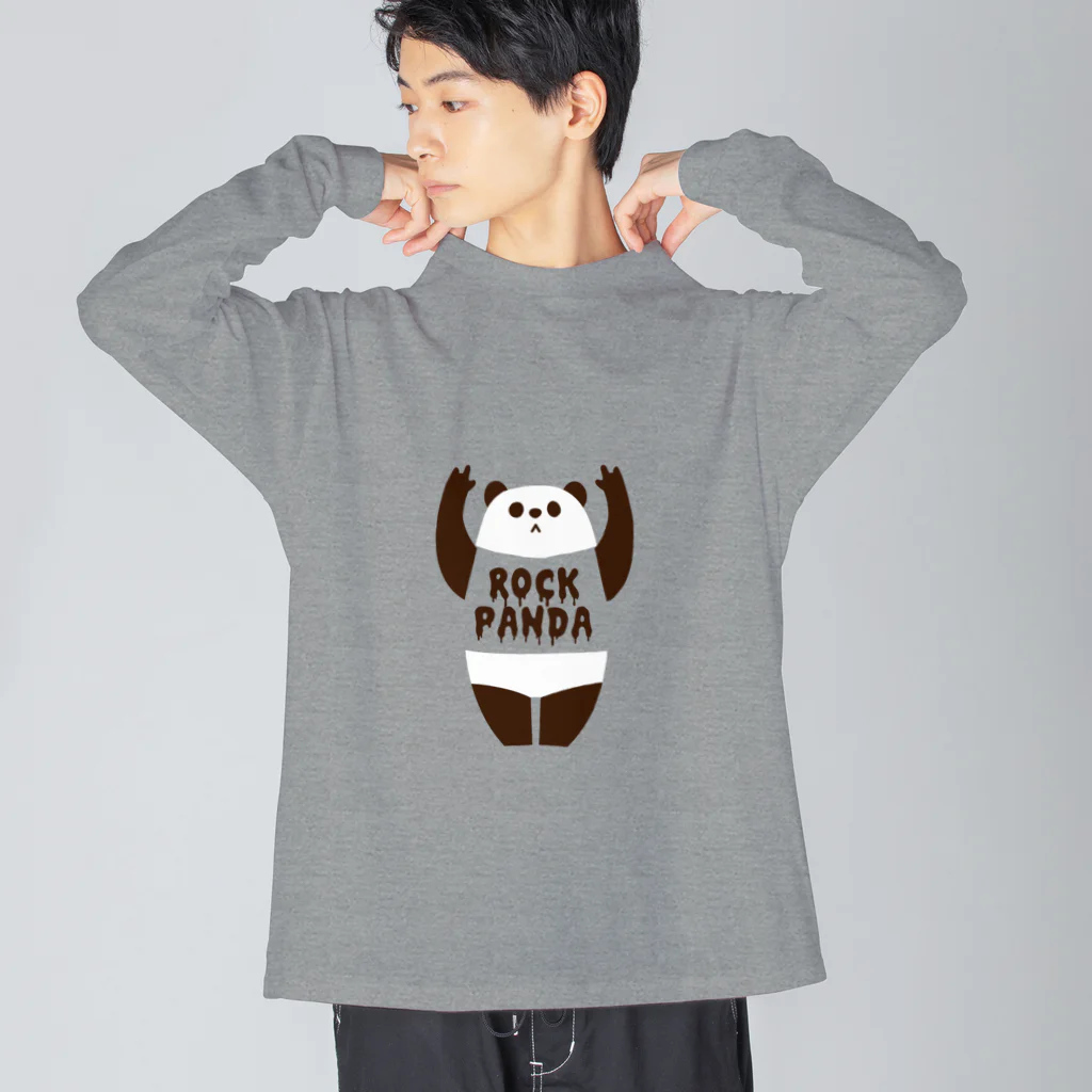 キッチュのロックパンダ　byサポパン Big Long Sleeve T-Shirt