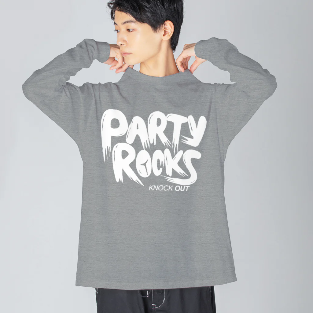 KNOCKOUTJROCKのPARTY ROCKS Handwritten Big Long Sleeve T-Shirt