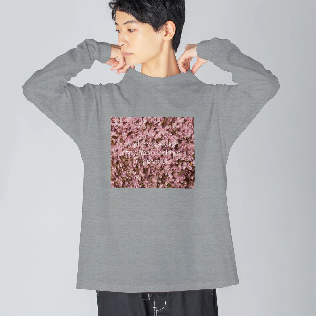 Oncidium  by minamisenaのLong vacation ビッグシルエットロングスリーブTシャツ