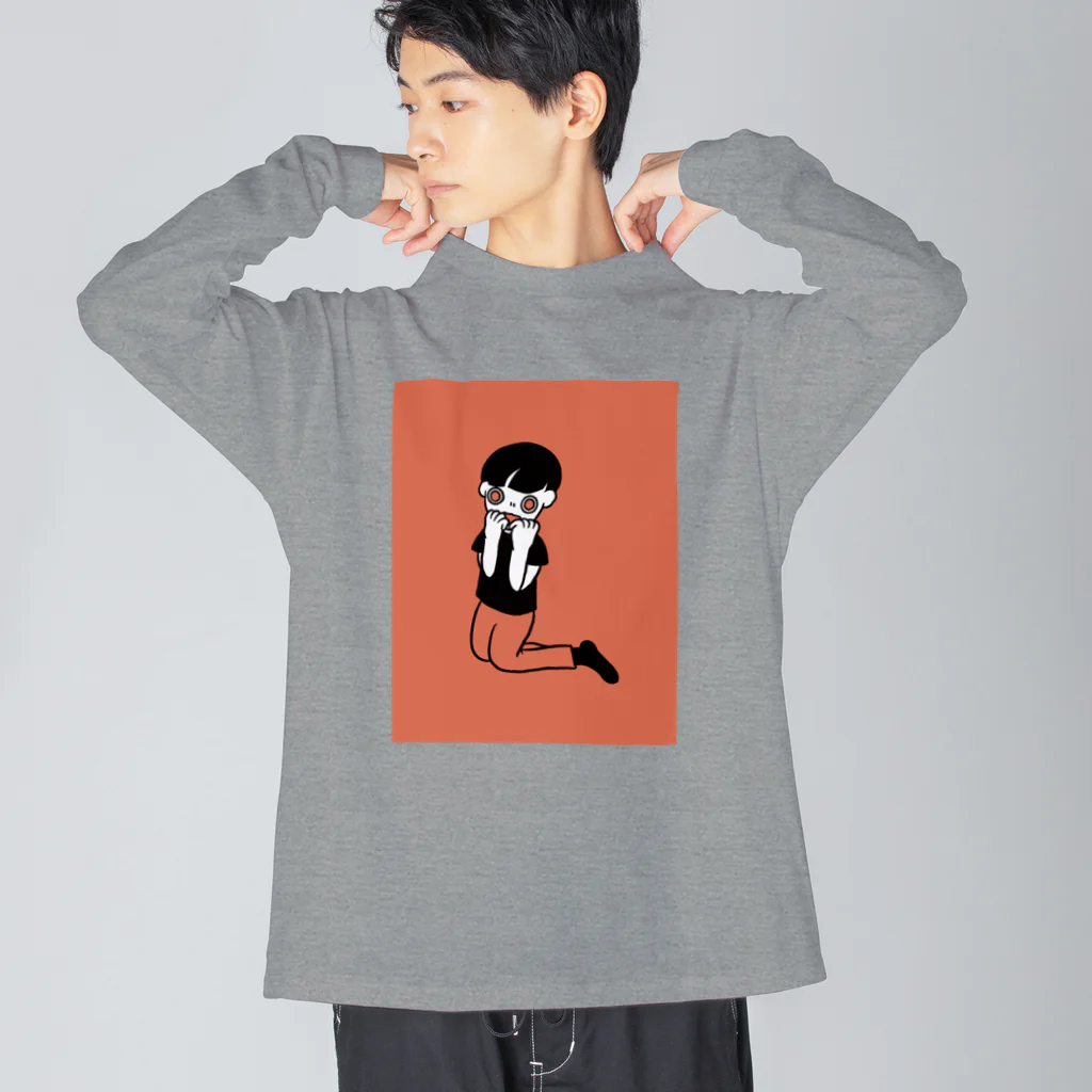 ぴゅるりんこよしだ。のPANIC ビッグシルエットロングスリーブTシャツ