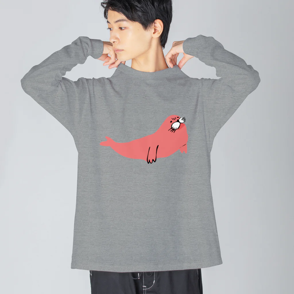 neconos Goodsのあざらしのひと Big Long Sleeve T-Shirt