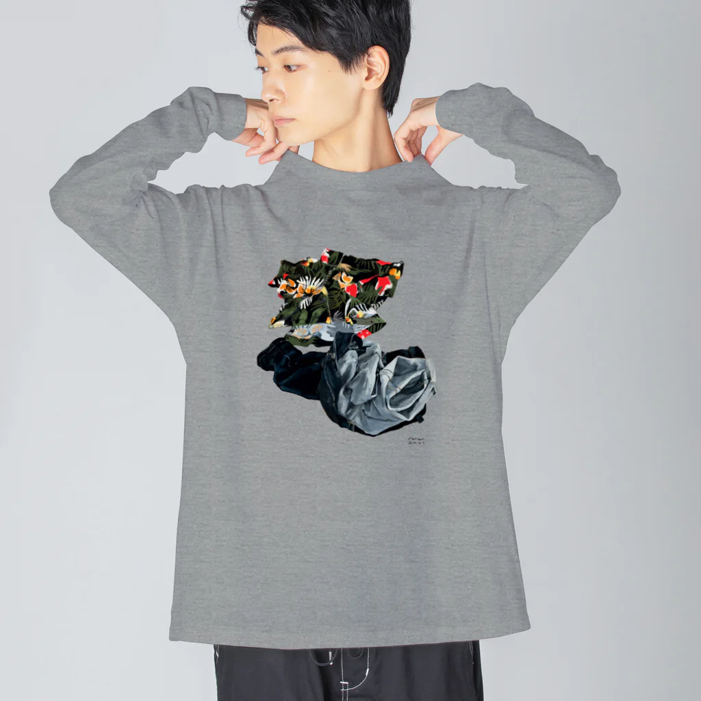 にくまん子の殻 Big Long Sleeve T-Shirt