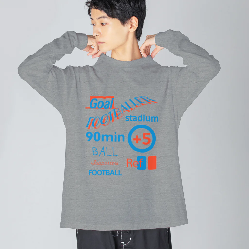 KAWAGOE GRAPHICSのフットボールな ビッグシルエットロングスリーブTシャツ