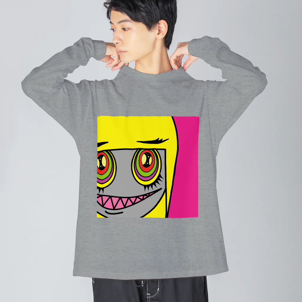 たすけんのイラストグッズのイラスト｜グールーのスー子さん ビッグシルエットロングスリーブTシャツ