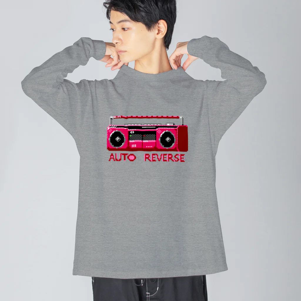 スロータイプ書店 Slowtype BooksのAUTO REVERSE オートリバース 259 Big Long Sleeve T-Shirt